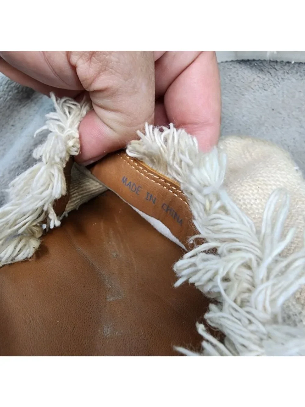 See by Chloe Shoes Womens 7 Tan Textile & Leather Glyn Espadrille Sandals *Read*